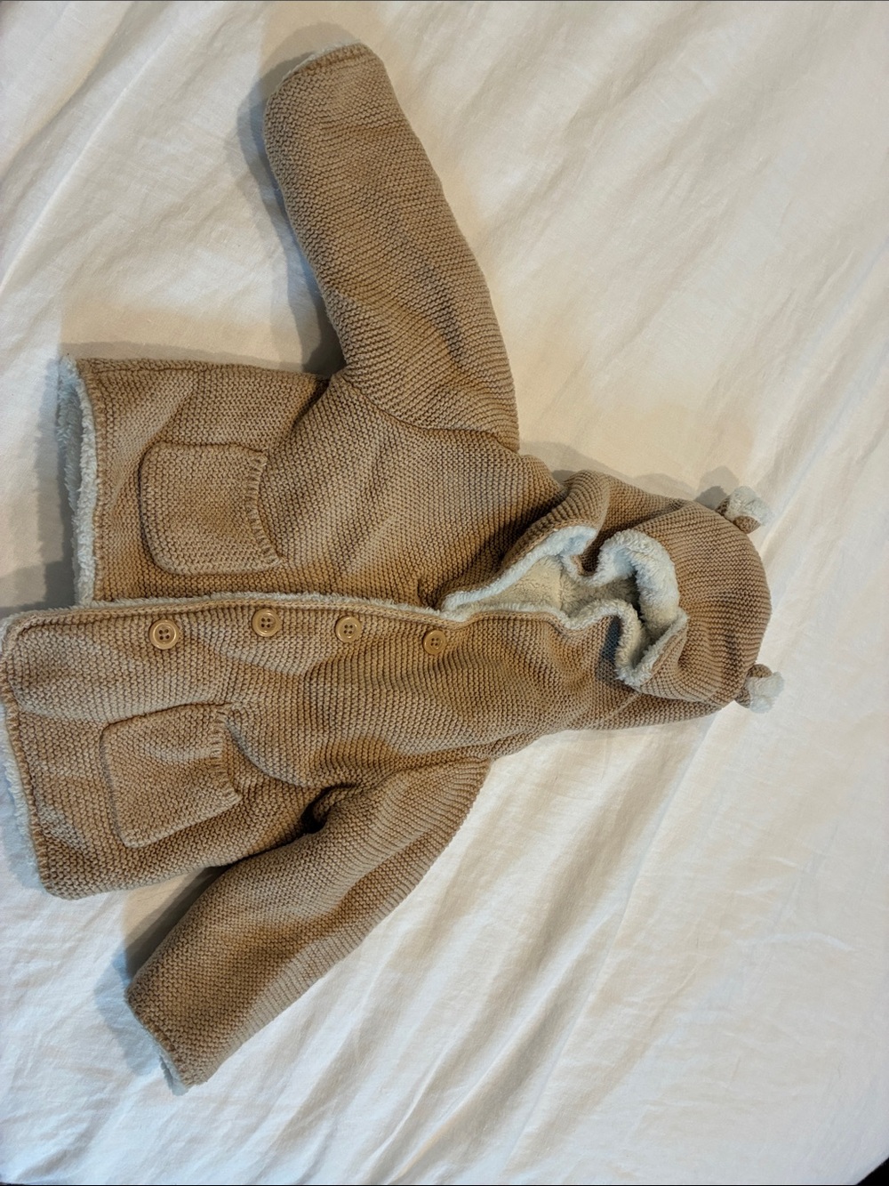 GAP Baby Cream Sherpa Jacket
